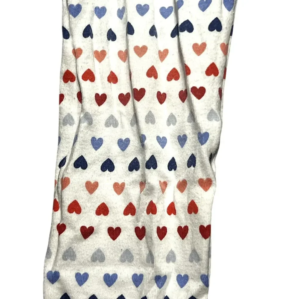 Baby Gap Organic Cotton Pajamas Size 5 Twins Heart Allover